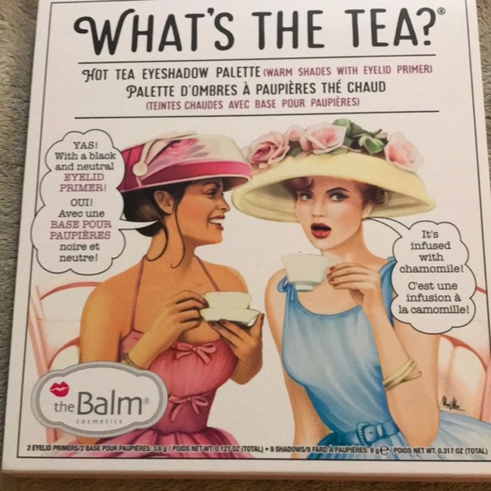 “Hot Tea” eyeshadow pallet and primer by: the BALM